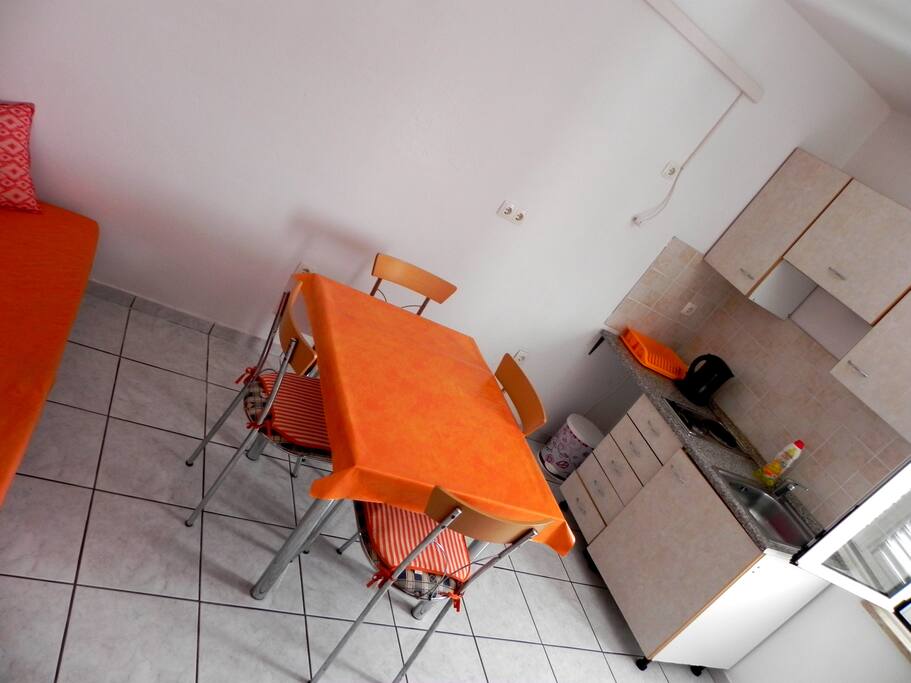 Spacious kitchen.