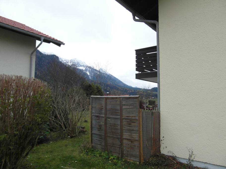 geschützte Terasse