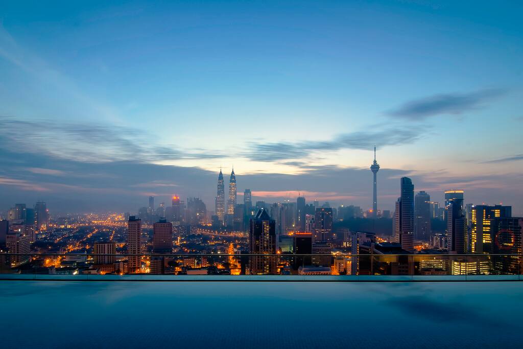 The view is one of breathtaking beauty. *infinity pool view