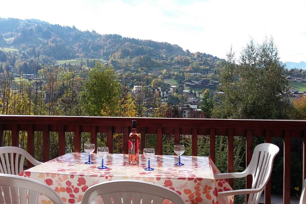 balcon d'angle avec une vue dégagée