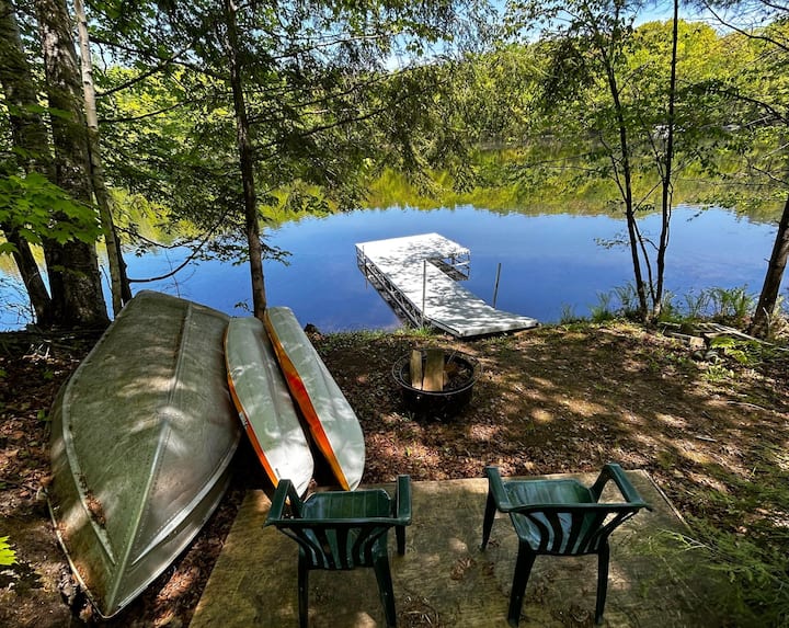 Lakefront Retreat Peaceful Cabin in the Woods Houses for Rent in