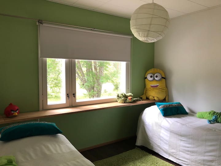 3rd bedroom works especially well for child (or childish) guests. (Photo by Venla Korhonen)