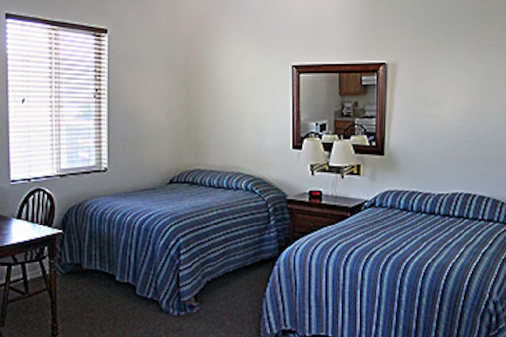 Two double double beds to relax in comfort after your daily adventures
