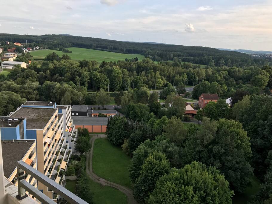 Aussicht vom Balkon