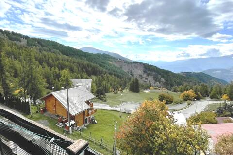 T3 67 m2, 200 m from the slopes, balcony, parking, 7 people