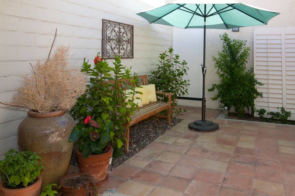 Inner patio suitable for BBQ and dining
