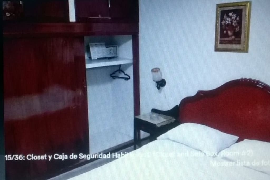Cajafuerte en las habitaciones por tu seguridad!