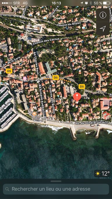 vue aérienne de sausset les pins
