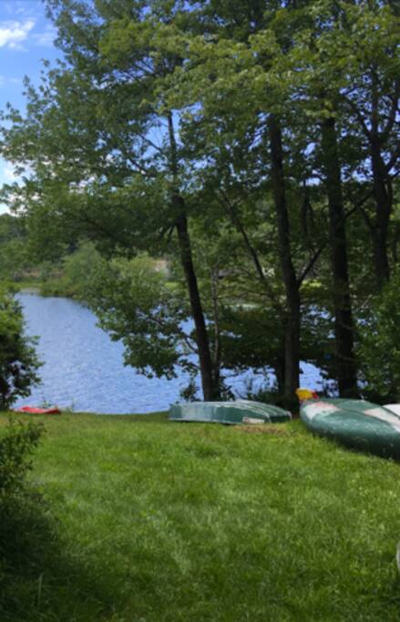 Lake walking distance away