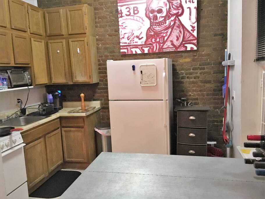 View of kitchen.