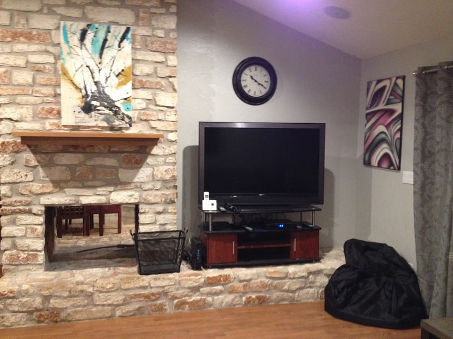 52" TV in living room