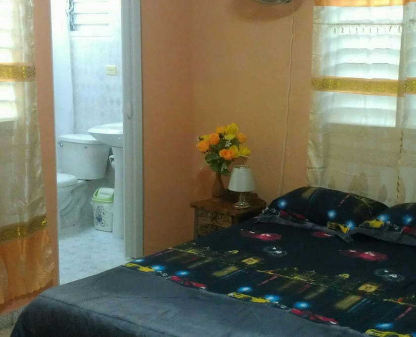 BR#1- One double bed and one twin bed