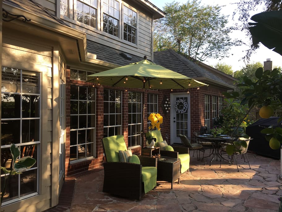 Backyard patio