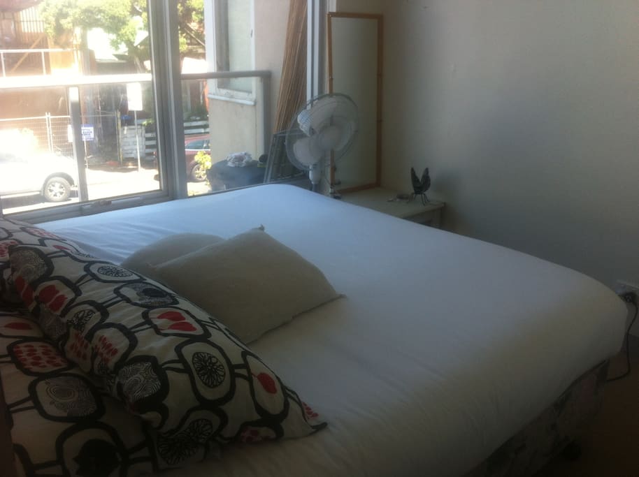 Bed can be split into two single beds