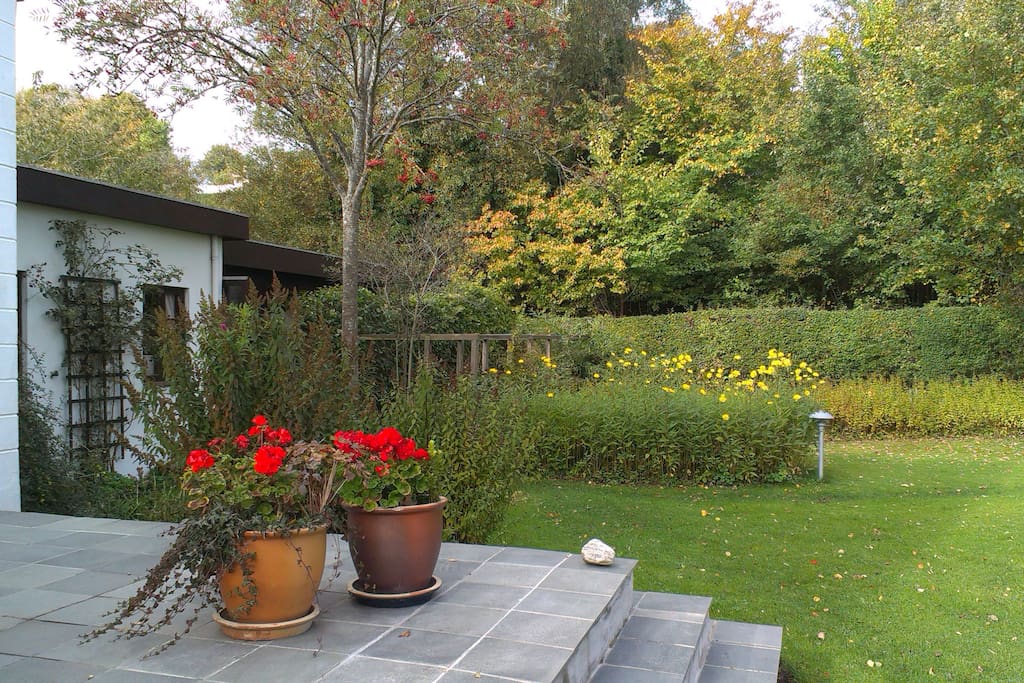 Terrasse i haven