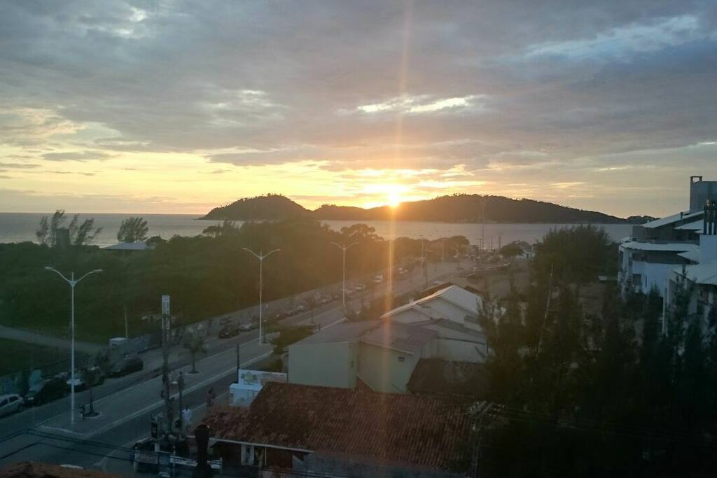 Cafofo do Guga vista da suíte - Nascer do sol. Andar superior.