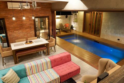 Amazing Waterfalls Pool villa/billiard/PS4