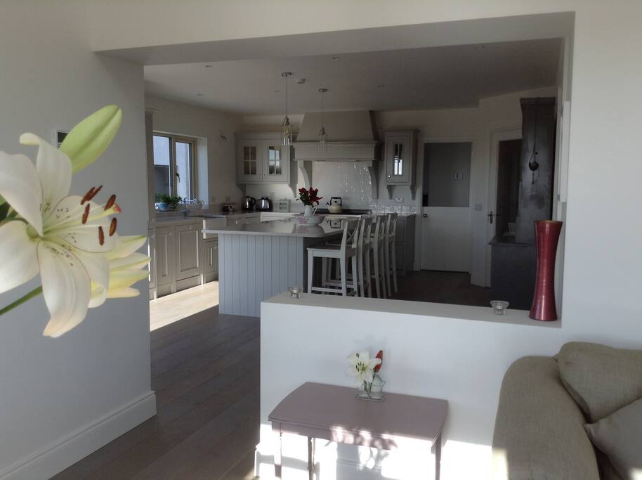 The Kitchen / conservatory - the light streams into the house during every season - taken in winter