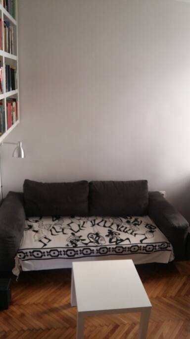 Living room and kitchen
