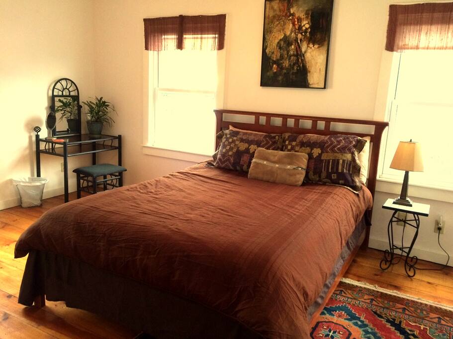 Warm and inviting decor.