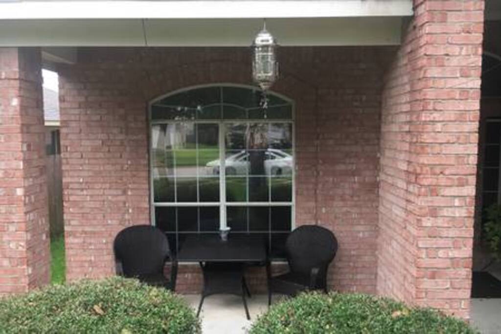 Front Porch with table and chairs