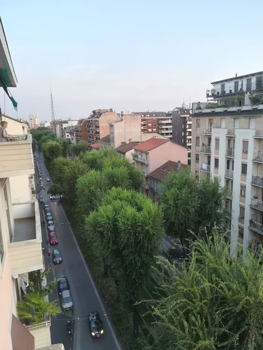 viale alberato davanti a casa