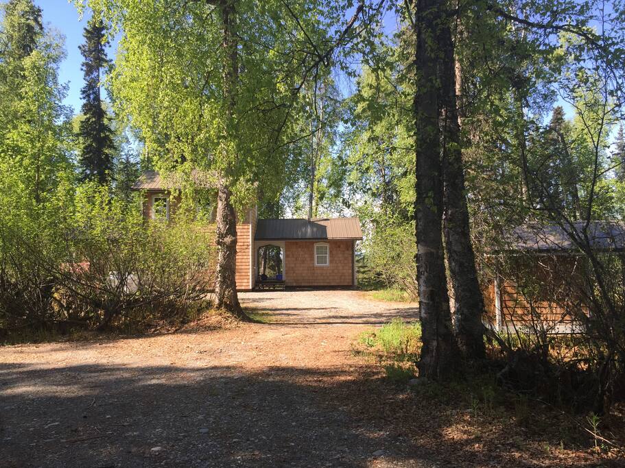 Cabin from the driveway.