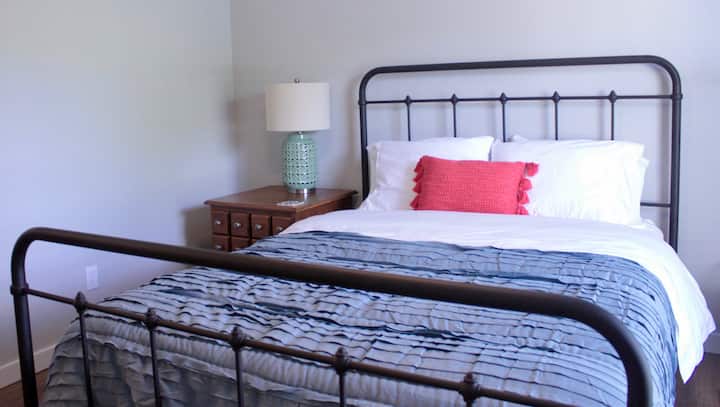 Guest bedroom 2 has a comfortable queen bed with an adjustable base!