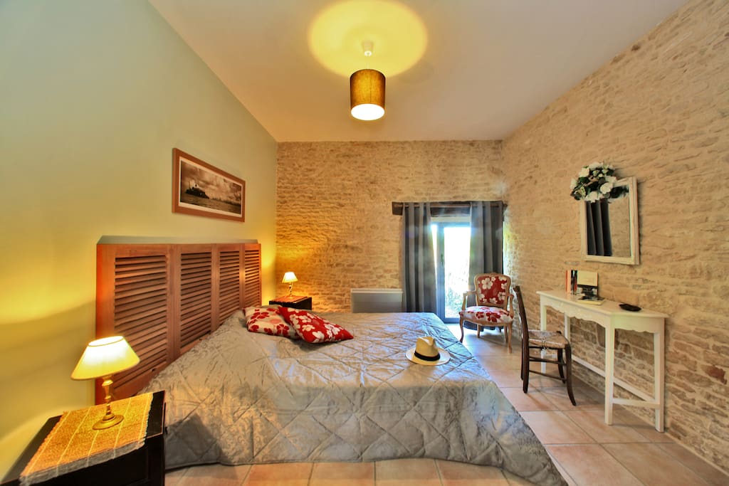 chambre double avec salle de bain