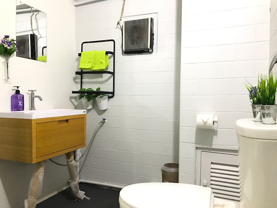 Shared bathroom & toilet