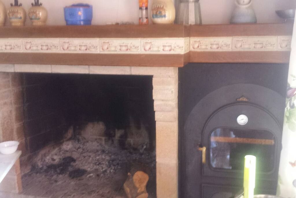 Bárbacoa y horno de leña