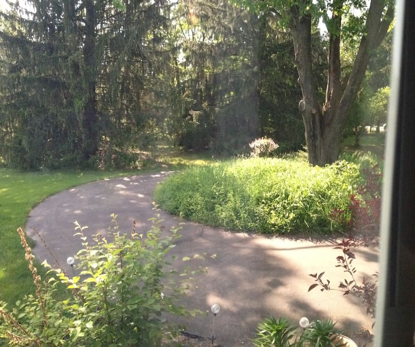 Need to park your RV or Trailer for the night and can't find a spot? We have 5 acres of beautiful quiet grounds and we will share some with you for the night. We do not have any Hook Ups, or facilities. Just a parking spot for the night.