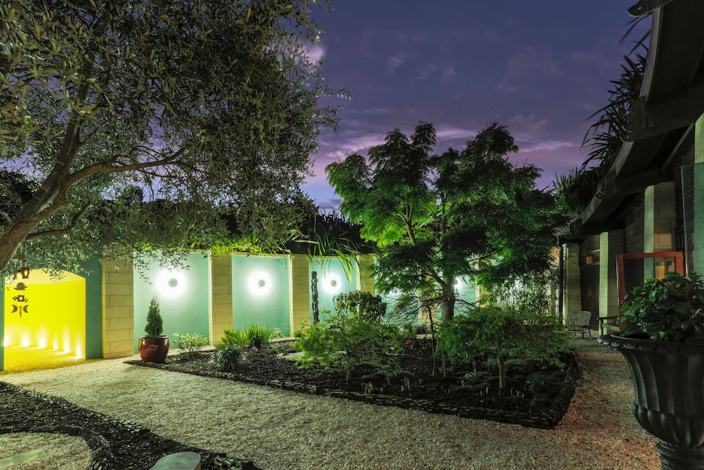 Courtyard in the evening