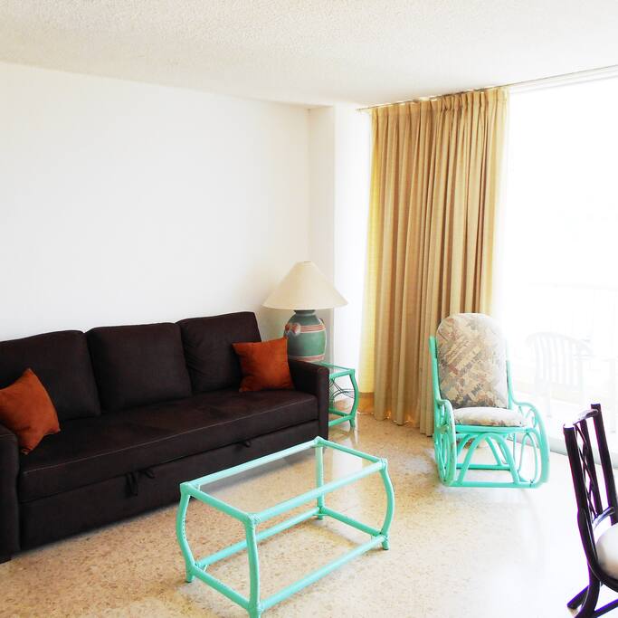 sala con sofa cama