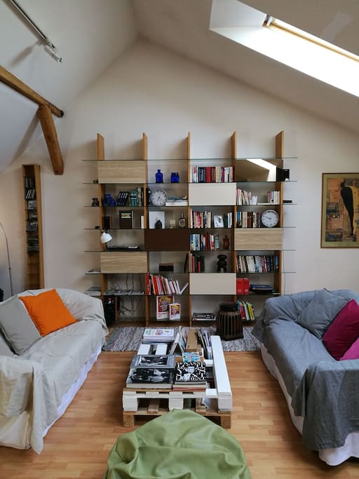 Relax and enjoy international books library in lounge atmosphere. French, Russian and Latvian literature as well as Arts books around Photography, Design and Fashion... more than 1000 books