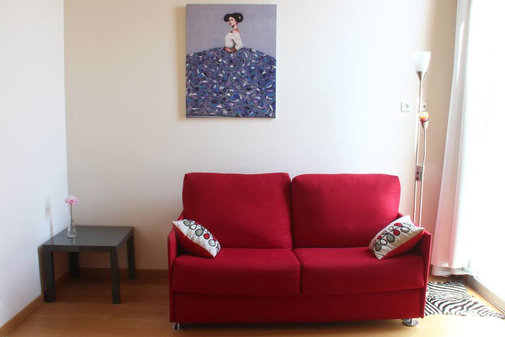 Sofá cama.