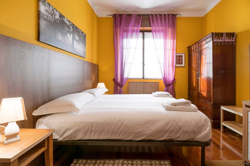 The Bedroom - The soft double bed & The linen