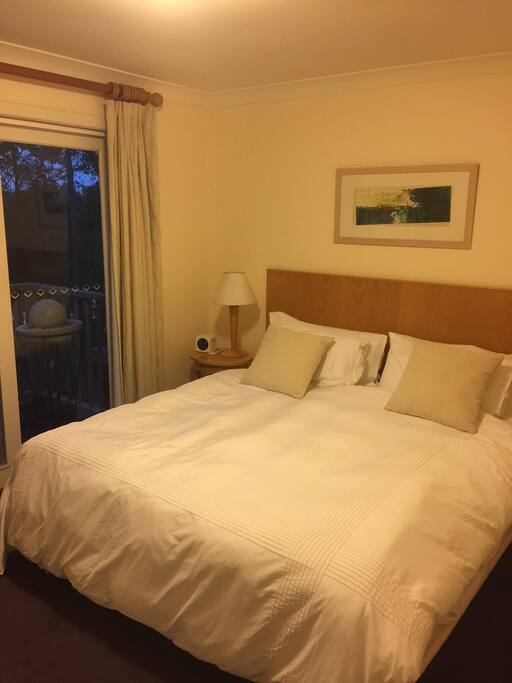 King bedroom with balcony