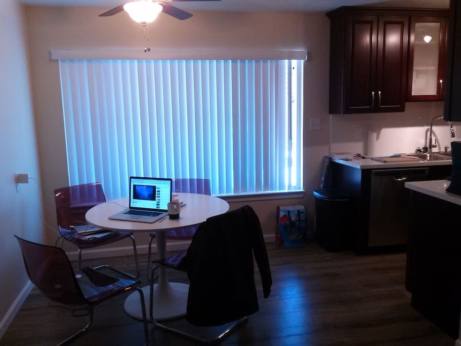 Kitchen and dining area