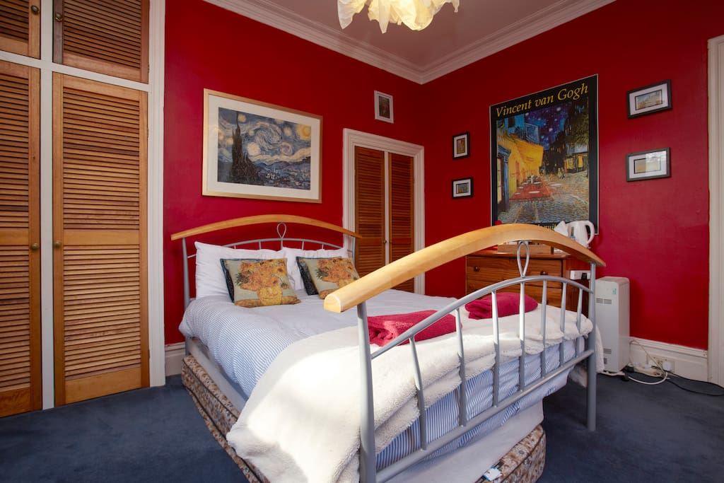 This is the Vincent Room, inspired by the Dutch painter Vincent Van Gogh, my favourite artists.