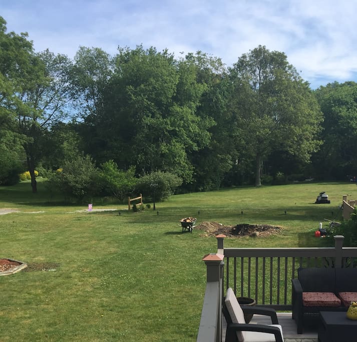 large back yard