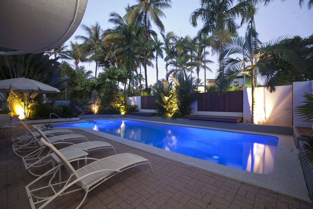 Pool by night.