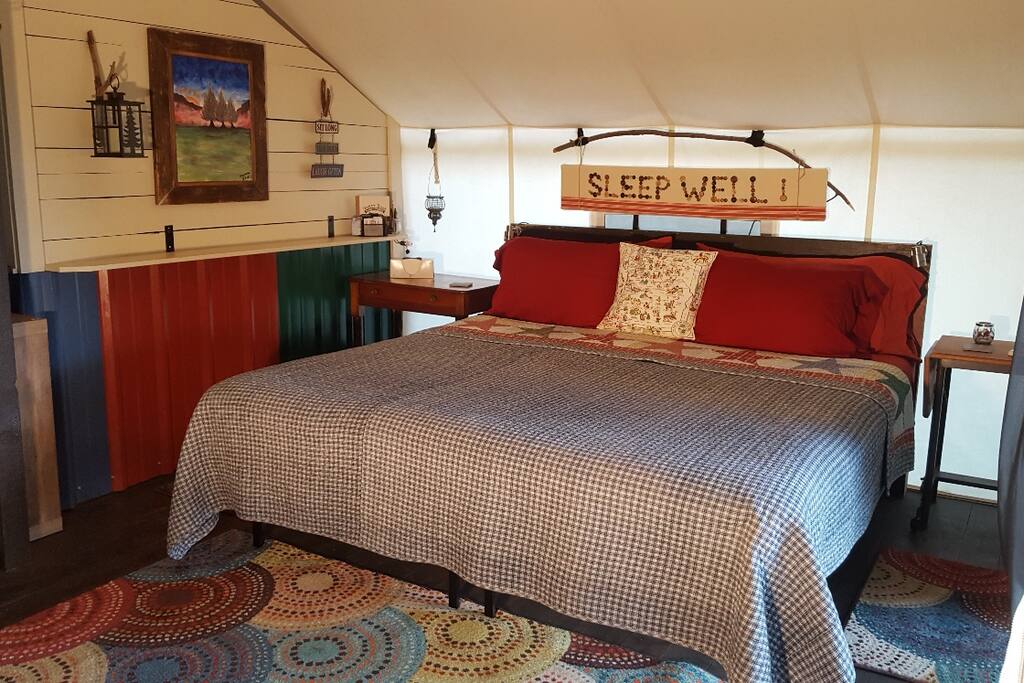 You will sleep well to the sounds of nature!