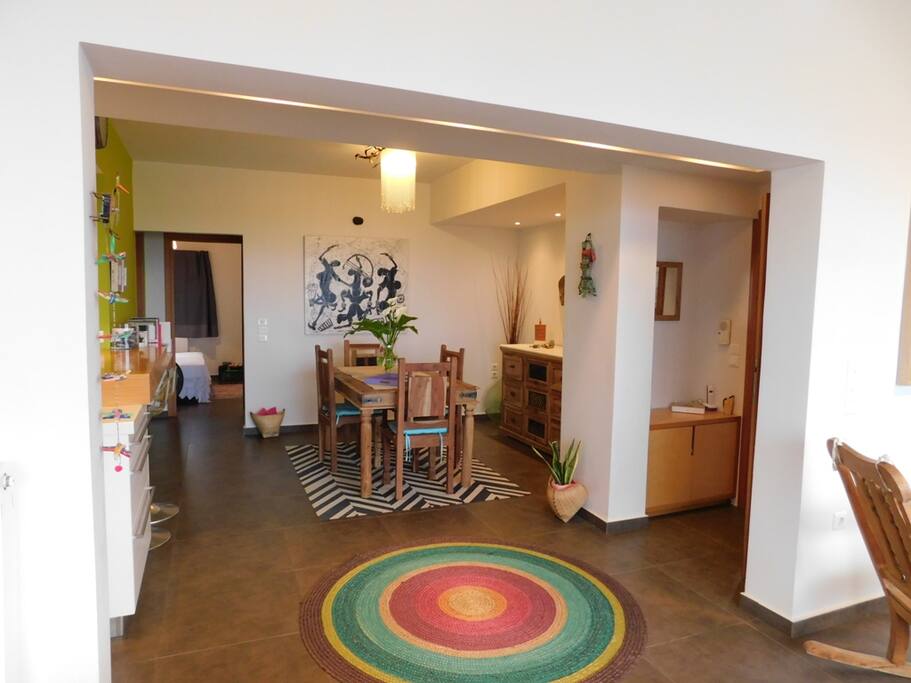 comfortable spaces for dining and relaxation