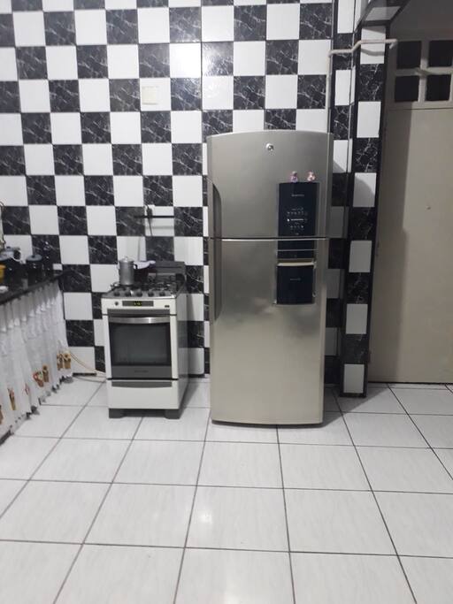 cozinha compartilhada .