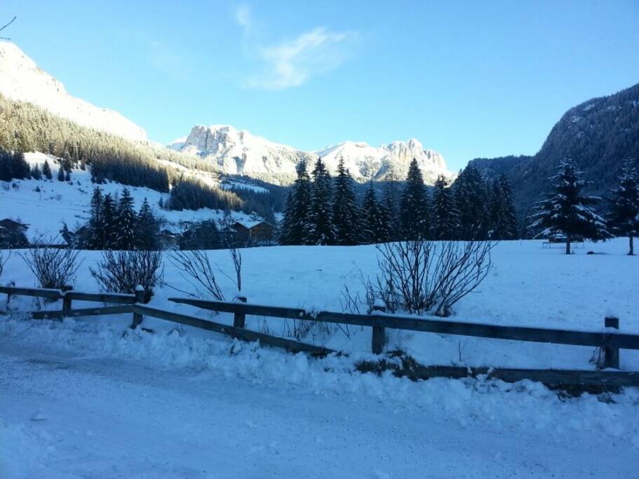 Vista dal parcheggio di casa sul Sasso Lungo...meraviglia della natura