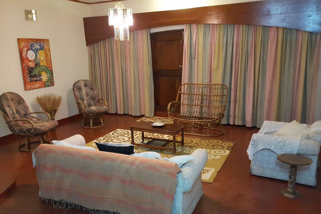Spacious and comfy shared living room.