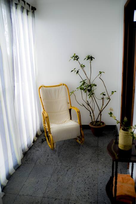 Indoor private balcony (opens to outdoor balcony)