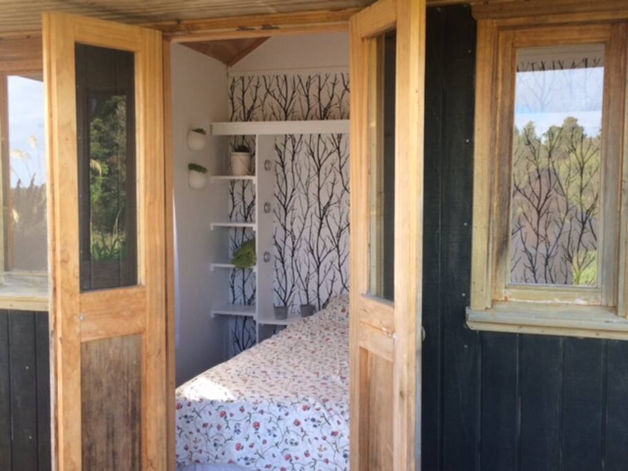 Entrance to the cabin.
