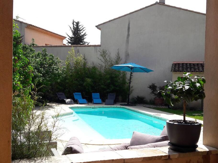 La vue de la terrasse